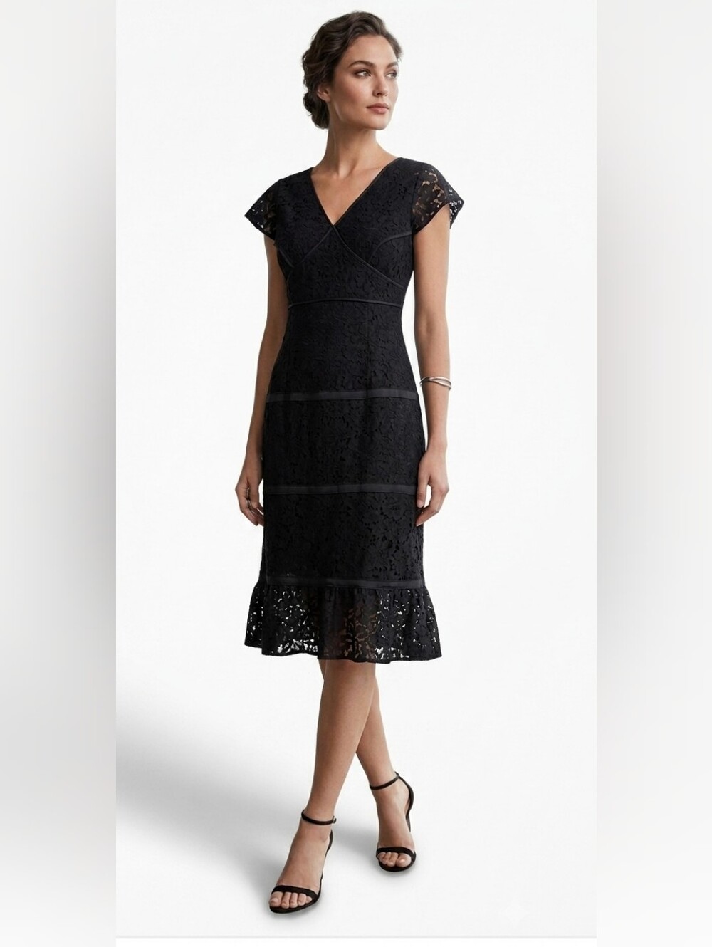 Nanette Lepore Black Sheath Halter Dress